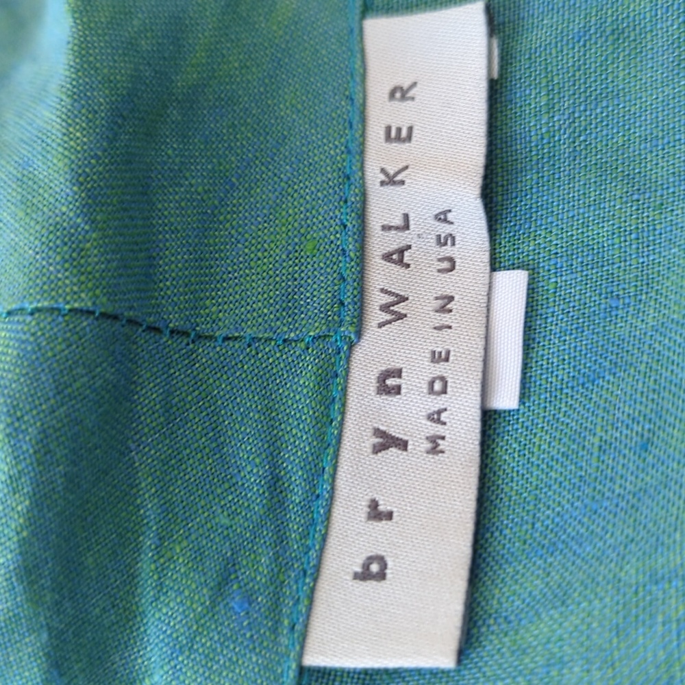 Bryn Walker Sea Green Linen Blazer M - Picture 14 of 14